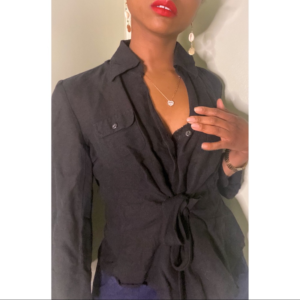 Front Tie Blouse
